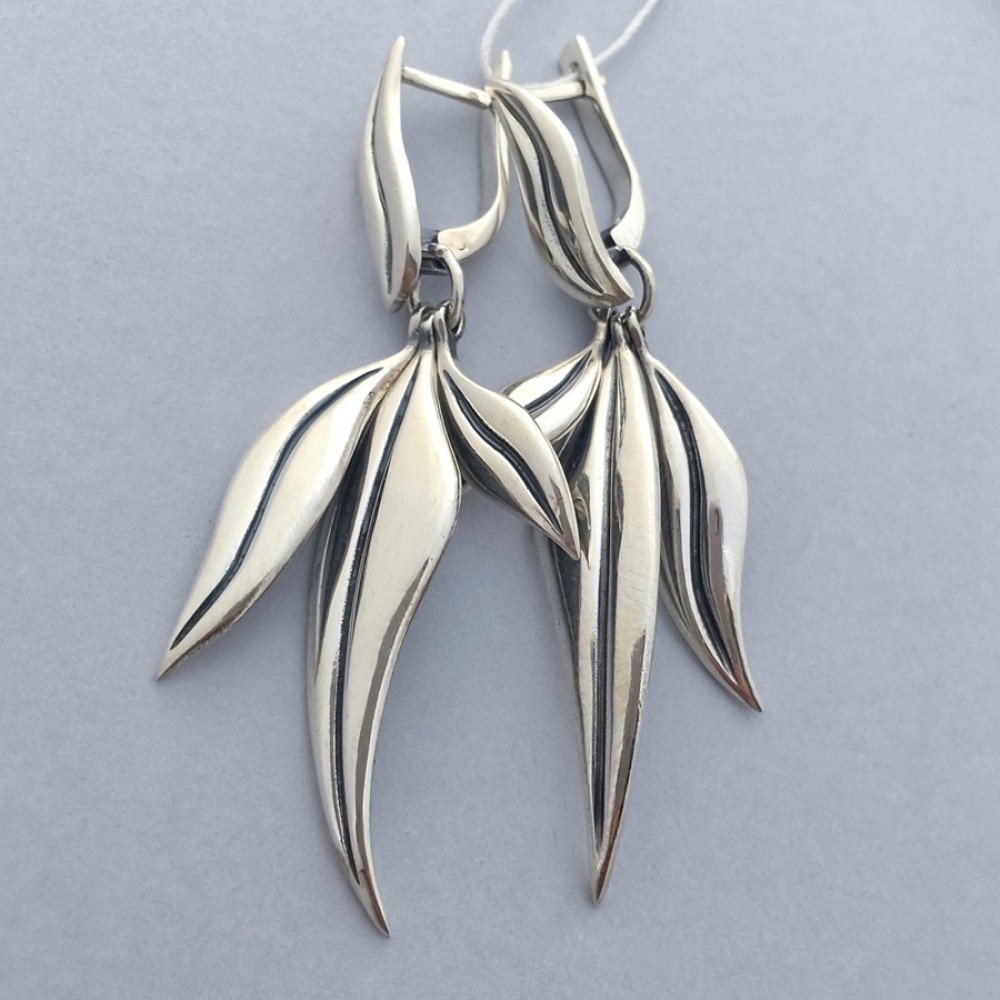 Срібні сережки бр-0026711