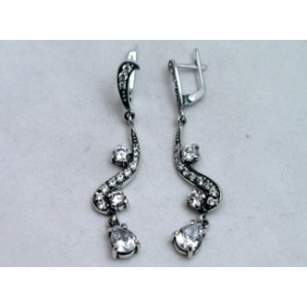 Срібні сережки Ленуар бр-1110660