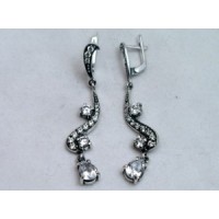 Серебряные серьги "Ленуар" бр-1110660