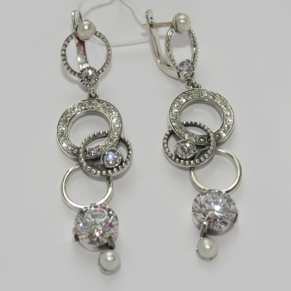 Срібні сережки бр-10988