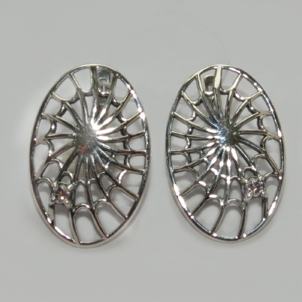 Серебряные серьги бр-11418