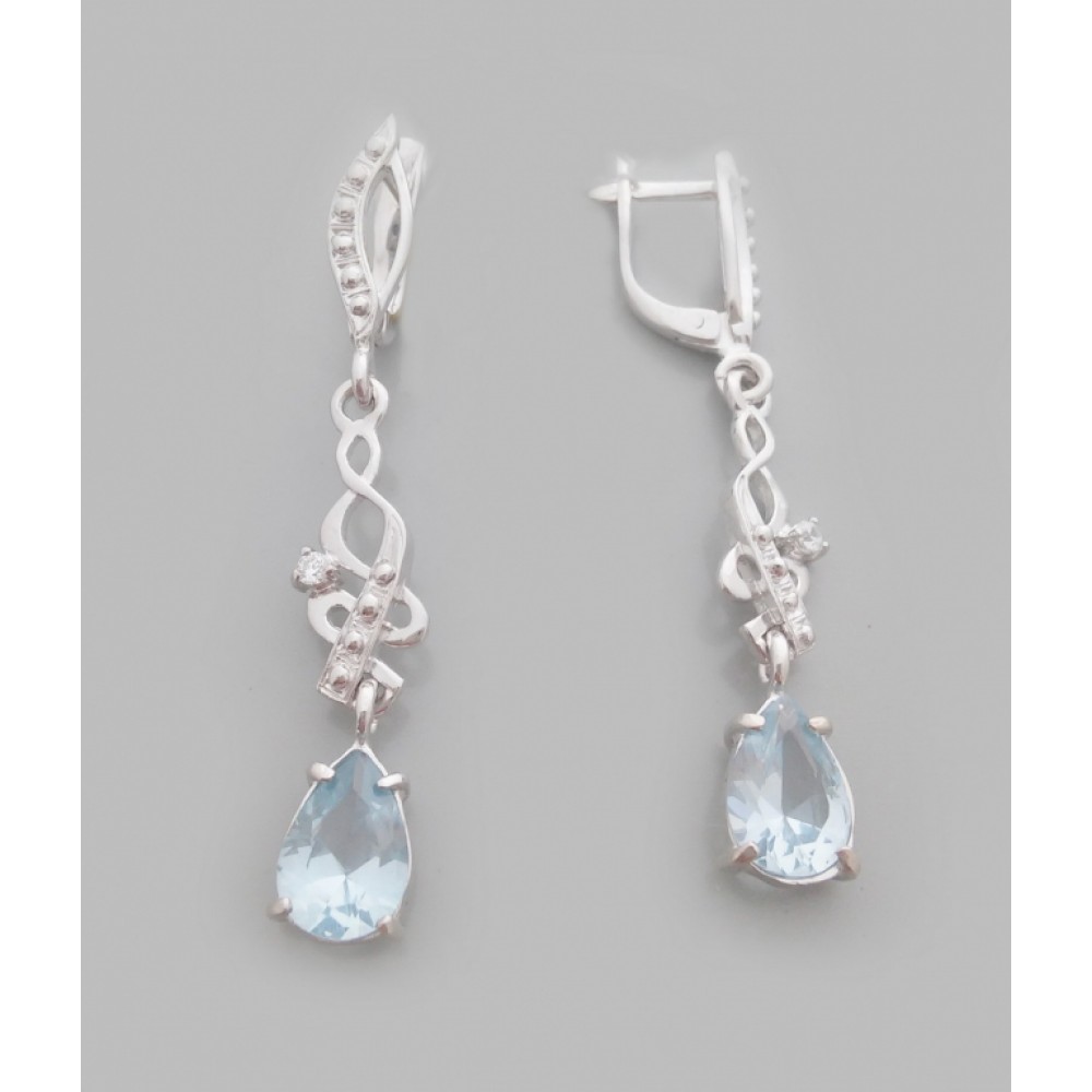 Серебряные серьги "Бовиэя 2" бр-1112079