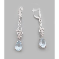 Серебряные серьги "Бовиэя 2" бр-1112079