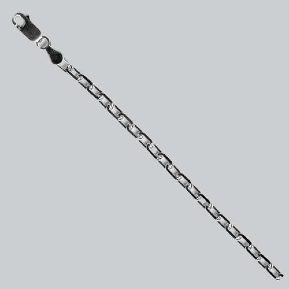 Серебряная цепь Якорь 55см 38100