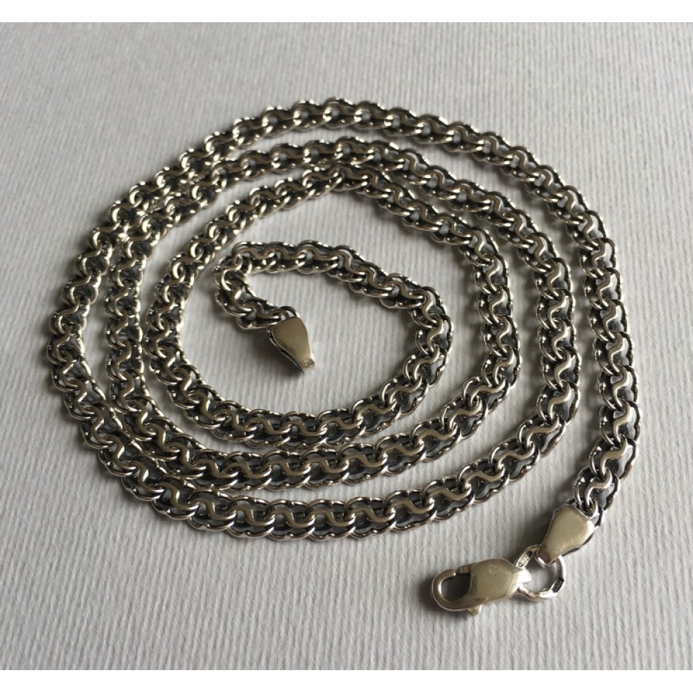 Серебряная цепочка Ручеёк ян-5113-1