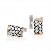 Серебряные запонки БЦЮ-483