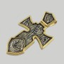 Срібний великий хрестик Архангел Михаїл із позолотою ЛЗ-3609-1