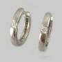 Серебряные серьги двухсторонние ЮМ-20457