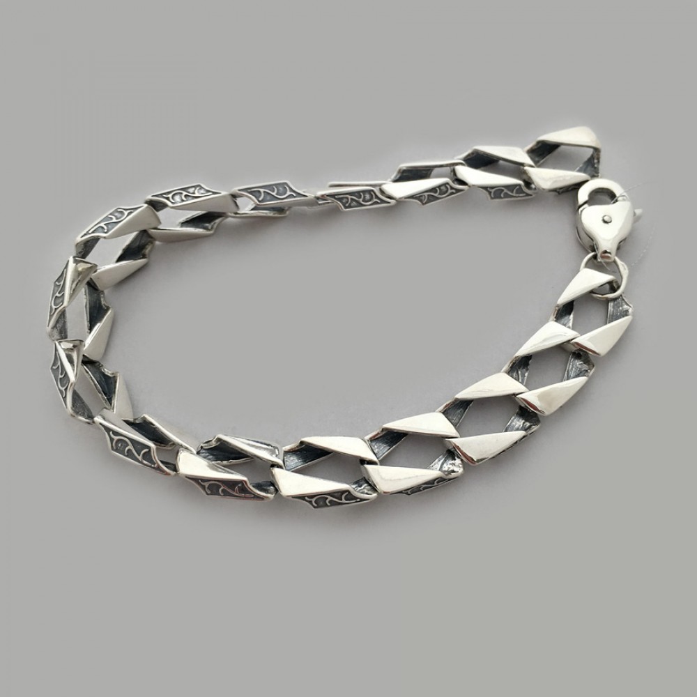 Срібний чоловічий браслет БР-0025951