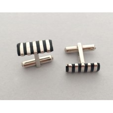 Срібний запонки з емаллю ЮМ-8048