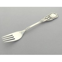 Вилка детская из серебра Часики БР-0043581