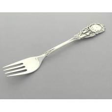 Вилка детская из серебра Часики БР-0043581