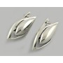 Срібні сережки без каменів БР-0040911