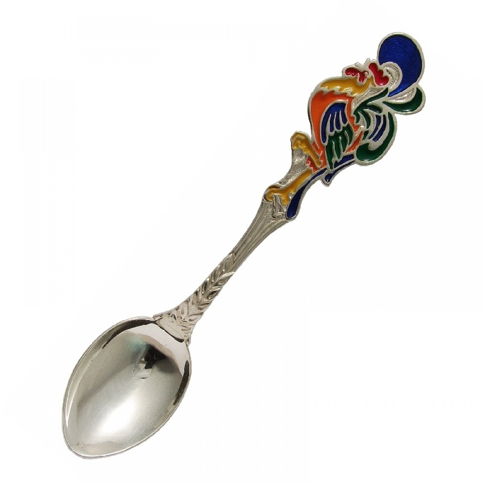 Серебряная ложка Петушок бр-14