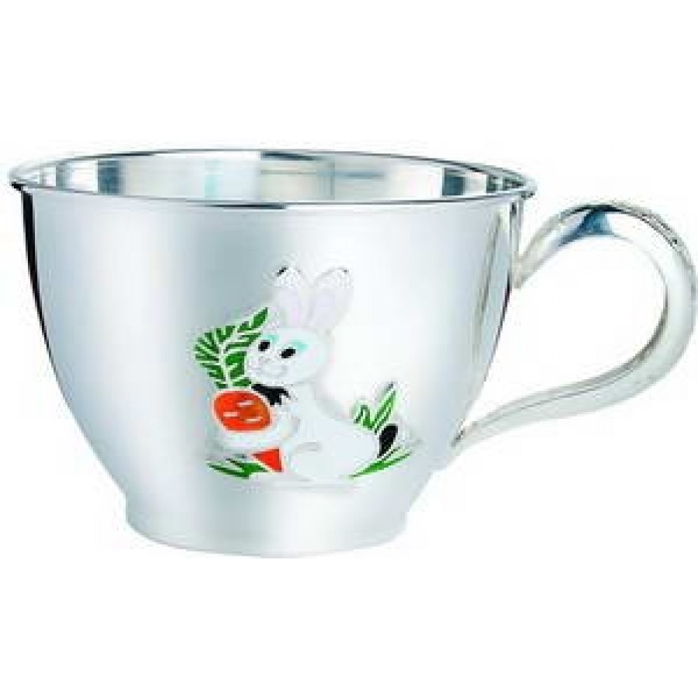 Срібна чашка дитяча Зайчик 250мл ХЮ-080546