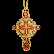 Крест наперсный латунный с цепью 2.10.0005ЛП1ЛП