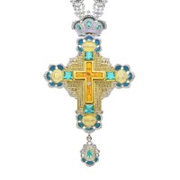 Крест наперсный серебряный с цепью 2.10.0083-248