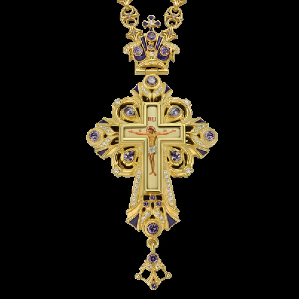 Крест наперсный латунный 2.10.0098ЛП-244ЛП