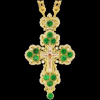 Крест наперсный латунный в позолоте 2.10.0126ЛП-235ЛП