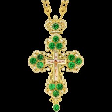 Крест наперсный латунный в позолоте 2.10.0126ЛП-235ЛП