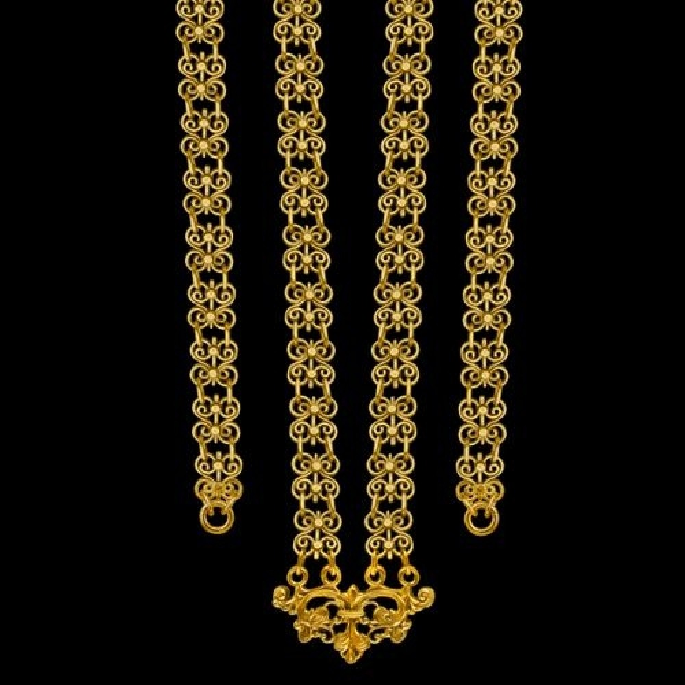 Цепь латунная в позолоте для священника 