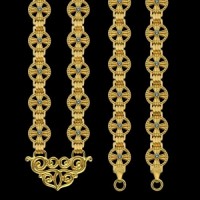 Цепь латунная в позолоте аг-2.7.0249ЛП