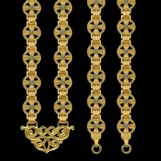 Цепь латунная в позолоте аг-2.7.0249ЛП