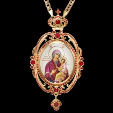 Панагия латунная в позолоте с цепью аг-2.7.0324ЛП-21ЛП