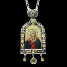 Панагия серебряная с цепью аг-2.7.0327-21