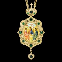 Панагия латунная в позолоте с цепью аг-2.7.0702ЛП-21ЛП