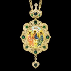 Панагия латунная в позолоте с цепью аг-2.7.0702ЛП-21ЛП