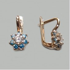 Золотые серьги ДС-30034г