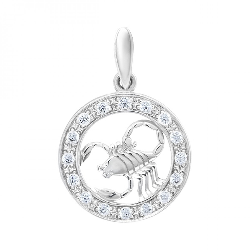 Серебряный подвес "Скорпион" ЮМ-3084-8