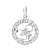 Серебряный подвес "Скорпион" ЮМ-3084-8