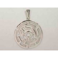 Серебряная подвеска "Лабиринт" бр-3100145