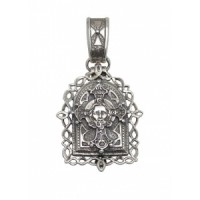 Серебряный складень  Иисус Вседержитель  бр-3100326