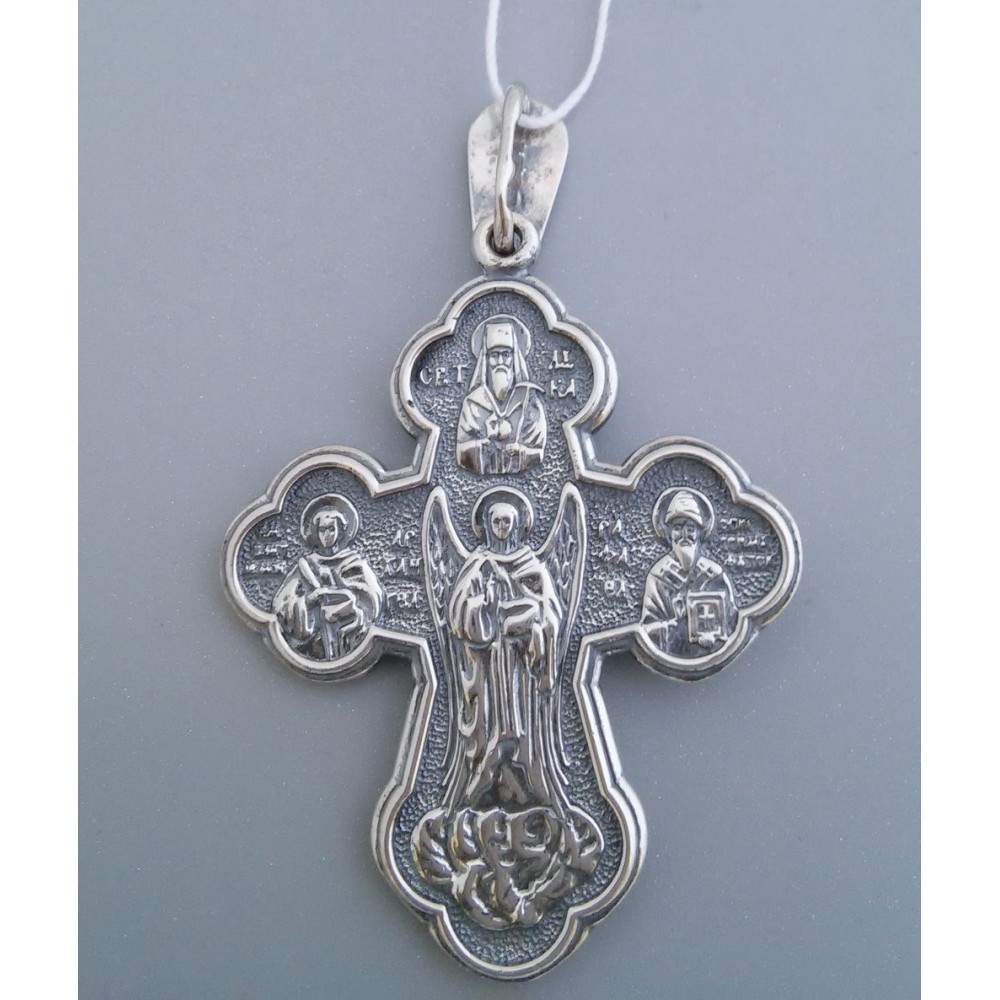 Серебряный крест бр-3100421