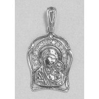 Серебряная ладанка  Божия Матерь Казанская  30 бр-3110042