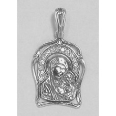Серебряная ладанка  Божия Матерь Казанская  30 бр-3110042