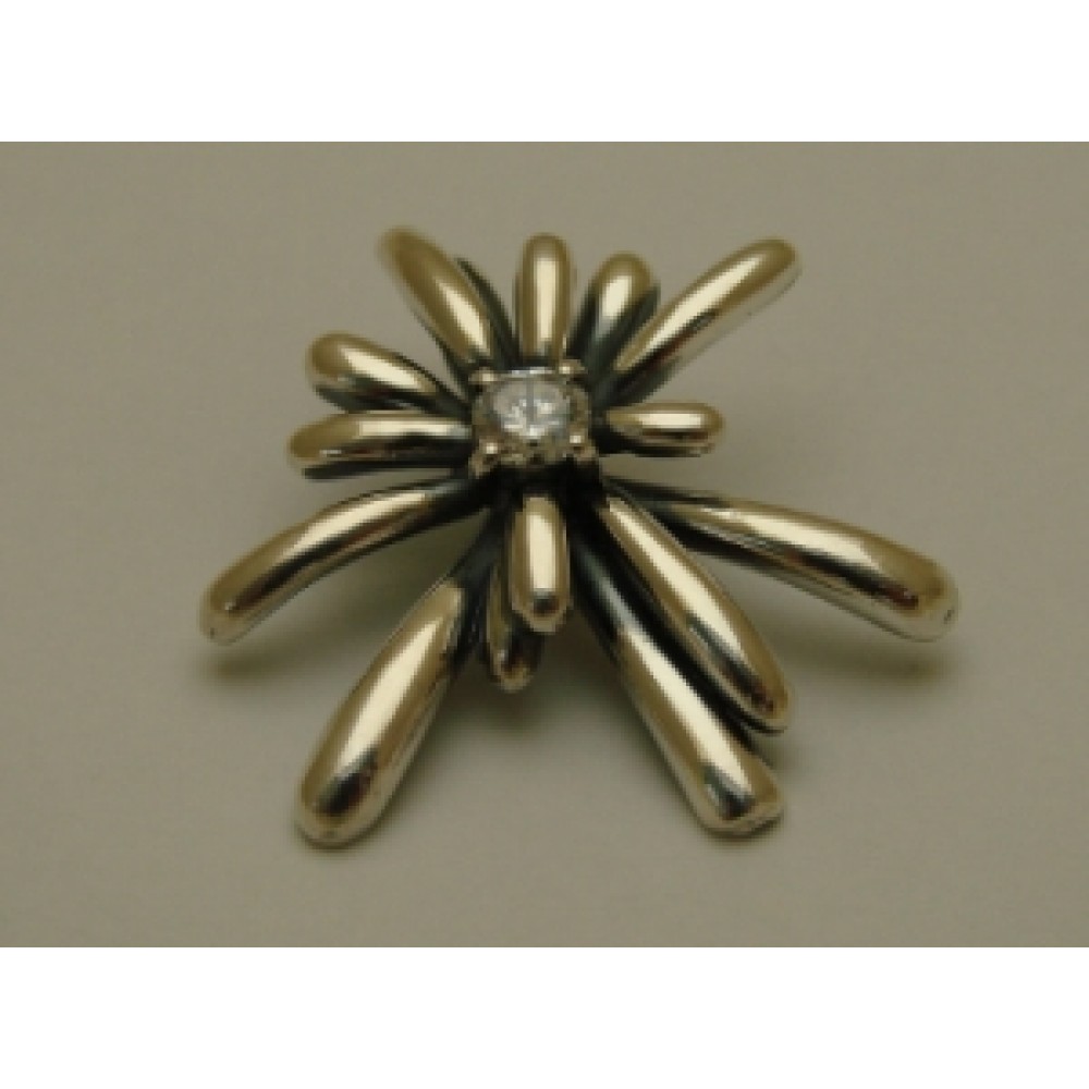 Серебряная подвеска Антуриум бр-3110318