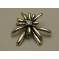 Серебряная подвеска "Антуриум" бр-3110318