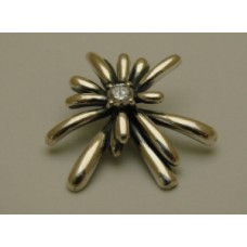 Серебряная подвеска Антуриум бр-3110318