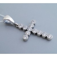 Серебряный крест бр-3110549