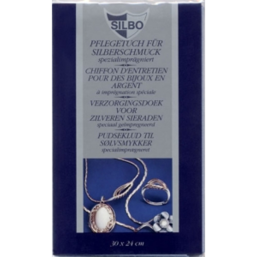 Чистящая ткань для изделий из серебра SILBO Германия (30х24) 4401