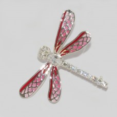 Серебряная брошь "Стрекоза" бр-6110039