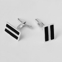 Срібний запонки ЮМ-8069