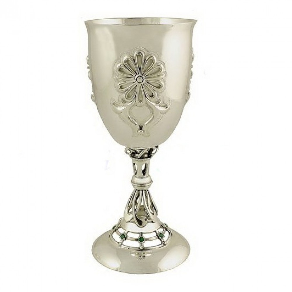 Серебряная рюмка с цветами Ромашка БР-0016381