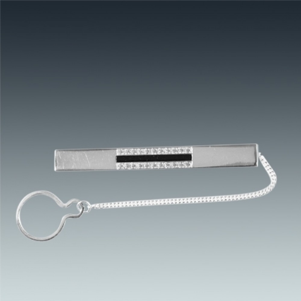 Срібний затискач для краватки ЛЗ-9630