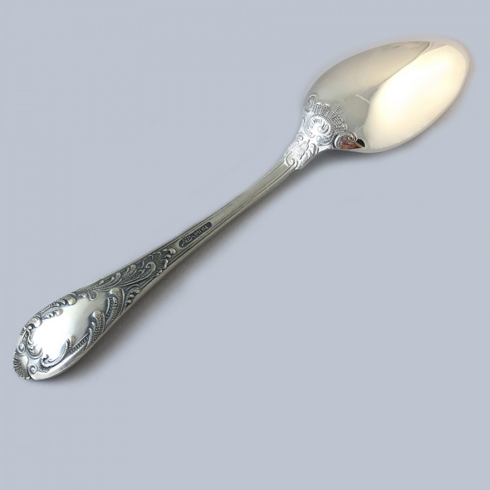 Набор мельхиоровых столовых ложек "Royal" посеребренных 6шт.