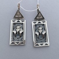 Срібні сережки Осиріс бр-1110358